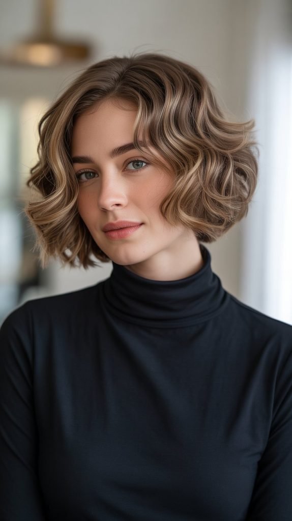  Wavy Bob with Graduated Layers