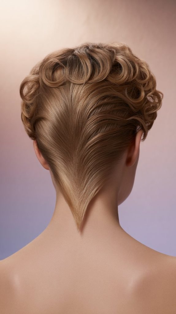 Curly V-Cut with Cascading Layers