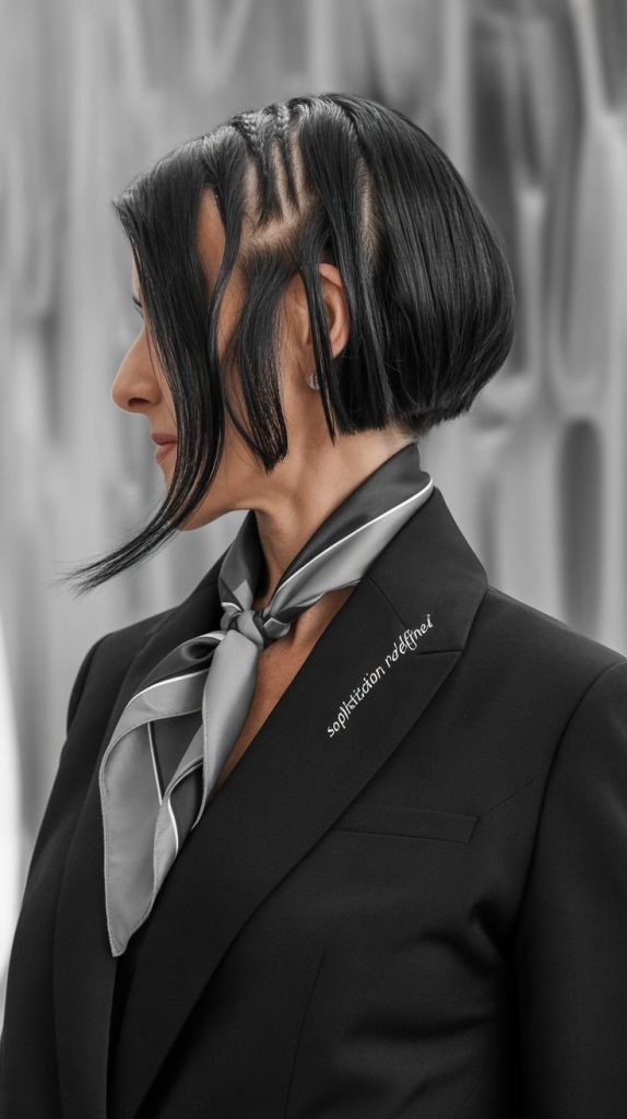 . Edgy Bob Back View