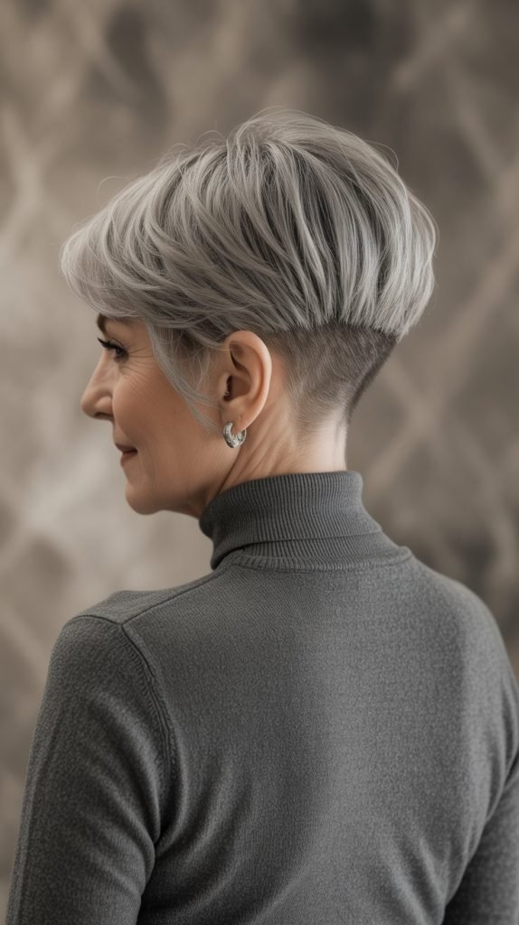 Undercut Bob Back View