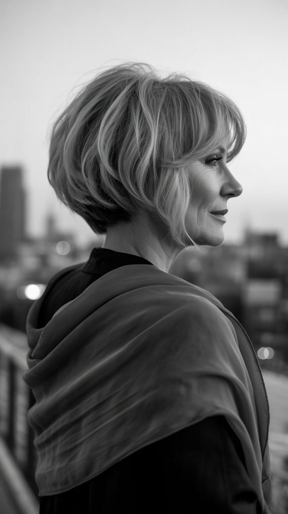 Choppy Bob with Edgy Texture