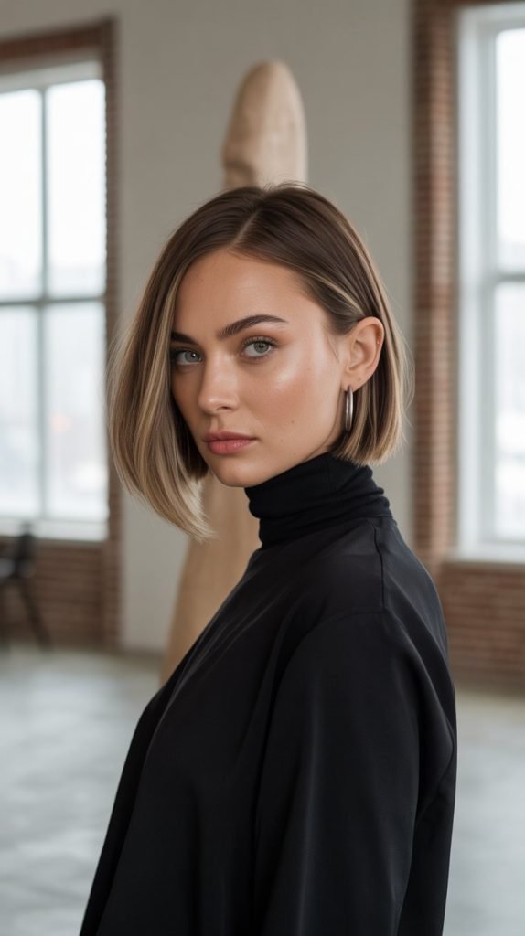  Asymmetrical Chin-Length Bob