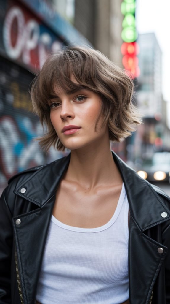Textured Choppy Bob with Micro Layers