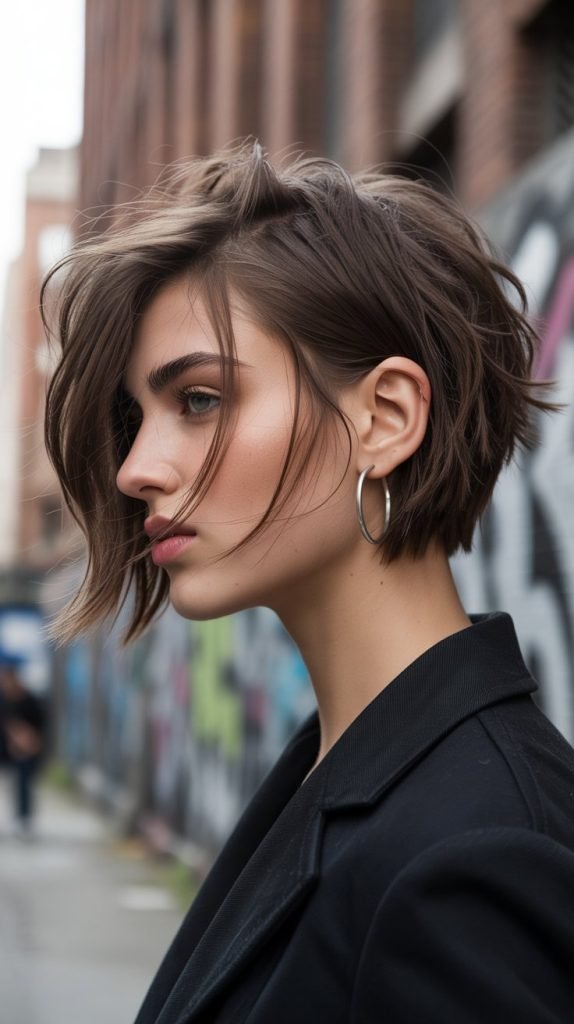 Textured Choppy Layered Bob