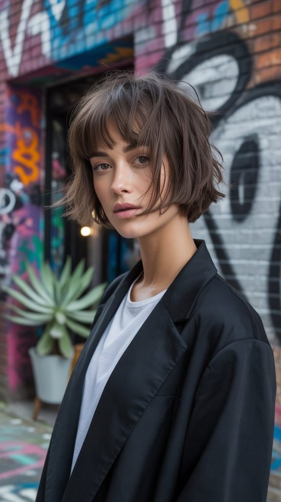 Textured Bob with Choppy Ends