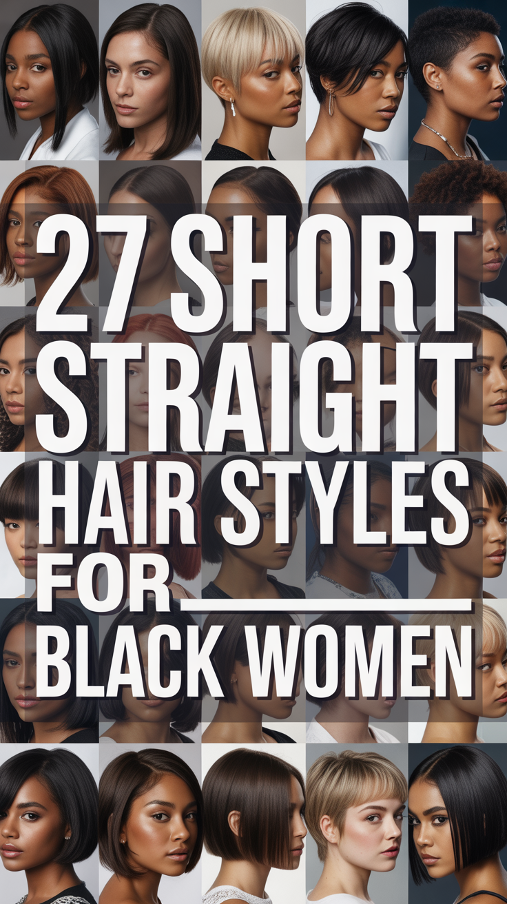 27 Styles for Short Straight Hair for Black Women That Inspire