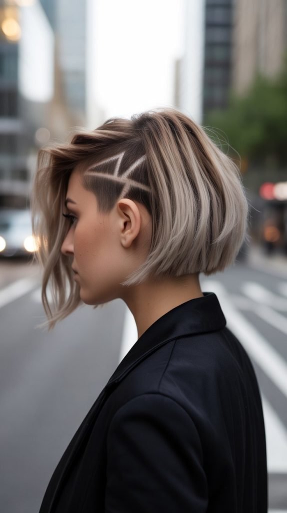 Undercut Ear-Length Bob