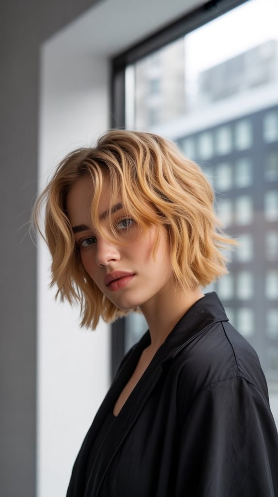 Textured Choppy Chin Bob