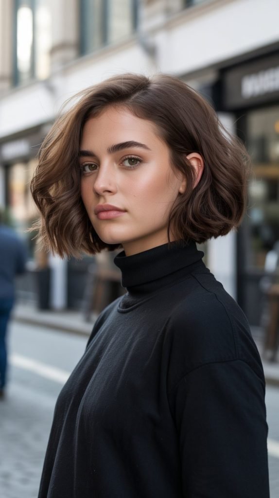 . Wavy Bob with Soft Undercut