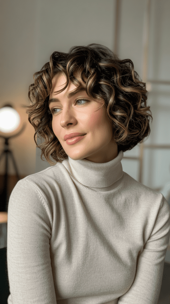 Bouncy Bob with Natural Curl Enhancement