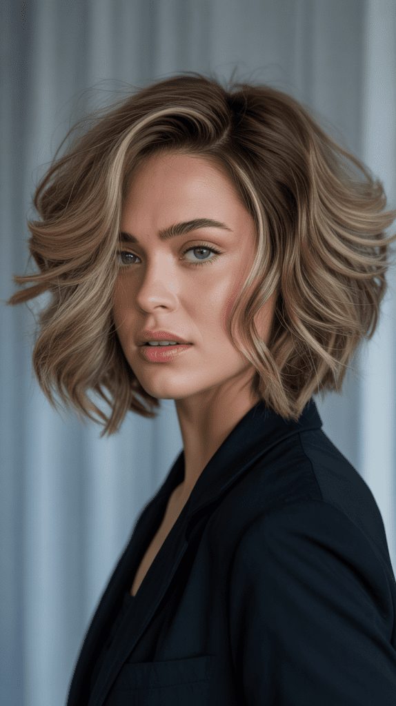Voluminous Angled Bob for Waves