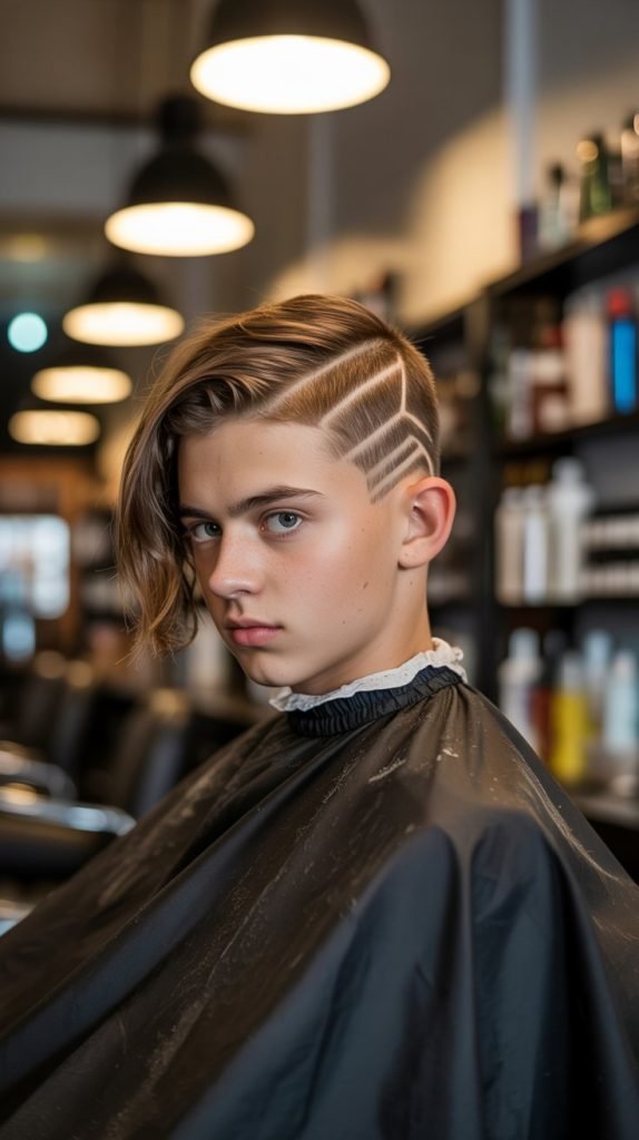 Mullet with Undercut Details