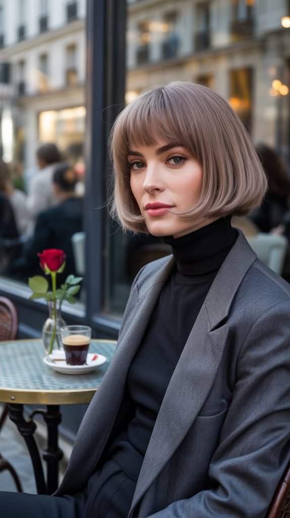 French Bob Blonde Style