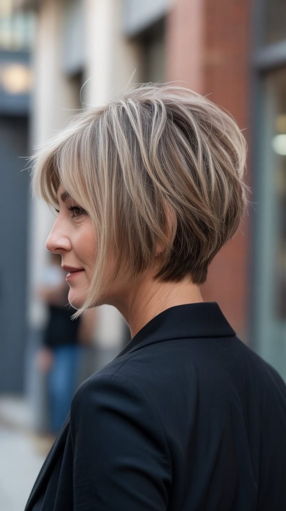 Choppy Bob Back View