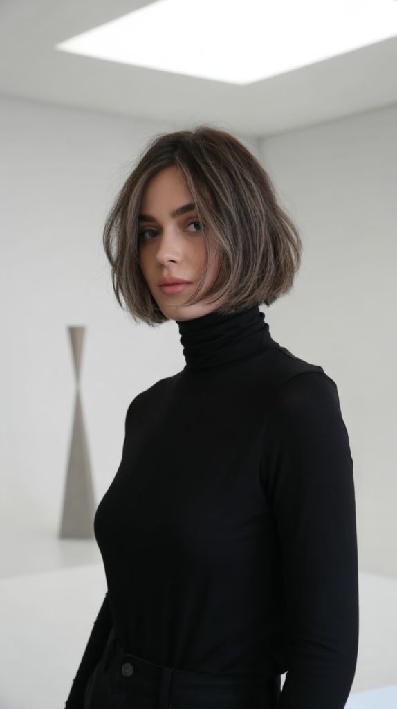 Modern Bob with Disconnected Layers