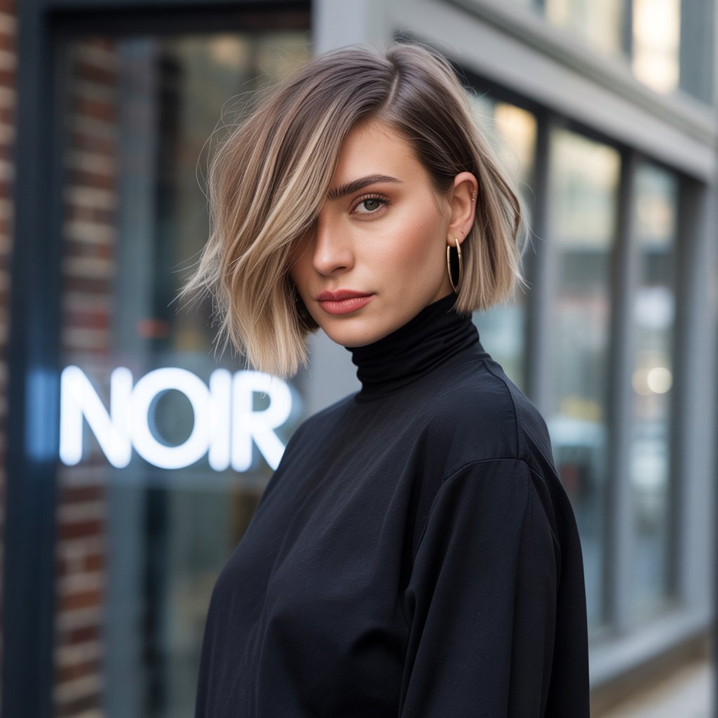  Asymmetrical French Bob