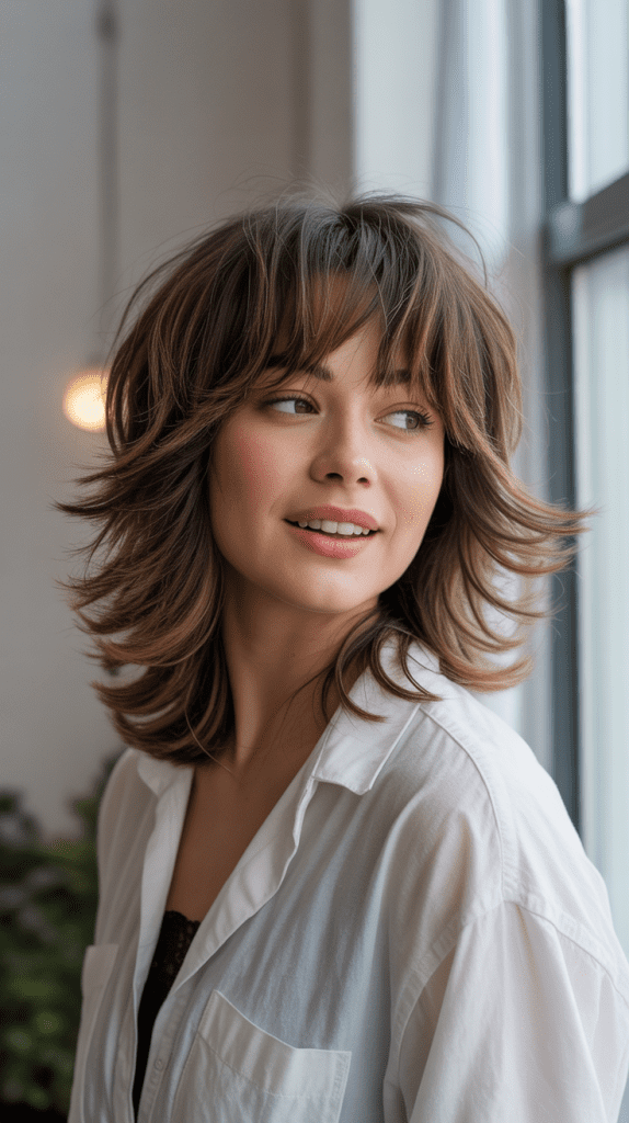 Layered Shag with Bangs