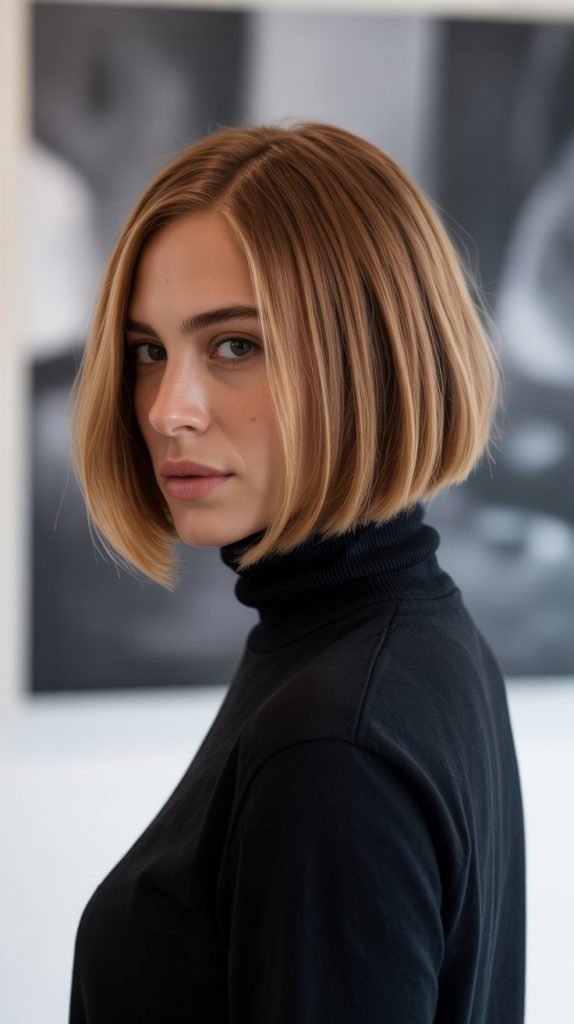 Angled Ear-Length Bob