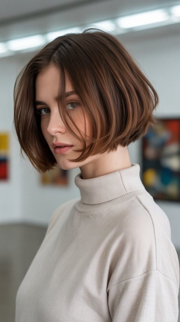  Razor-Cut Ear-Length Bob