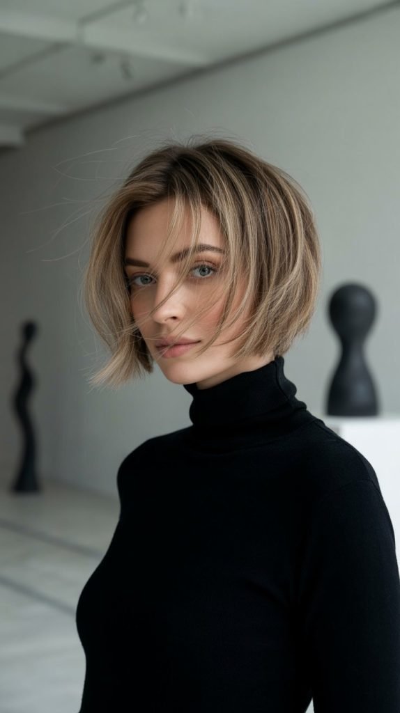 Feathered Shaggy French Bob