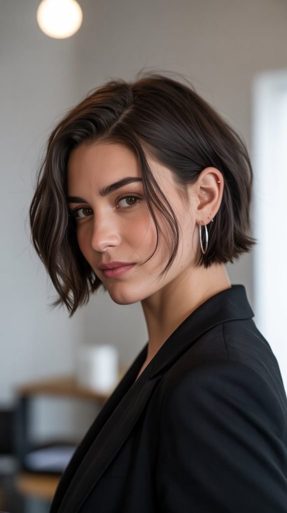 Short Shaggy French Bob