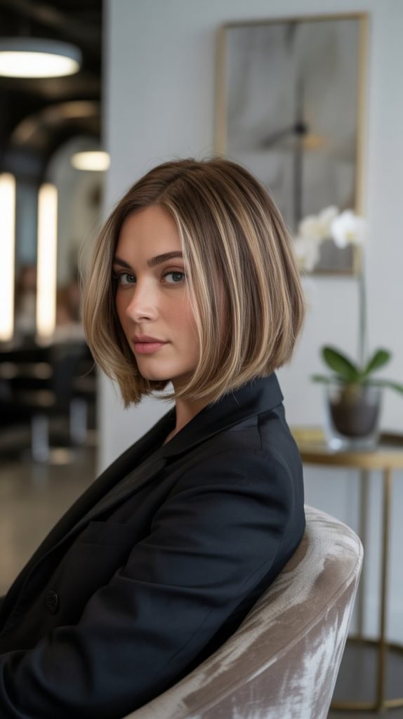 Textured Bob with Piece-y Bangs