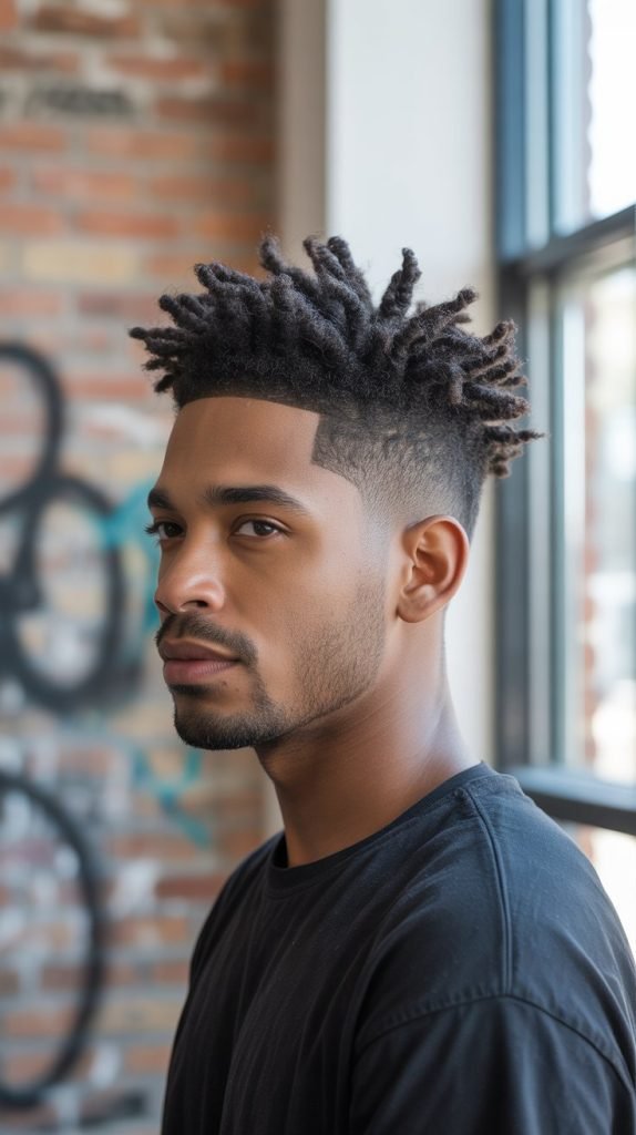 Textured Crop with Curly Fringe