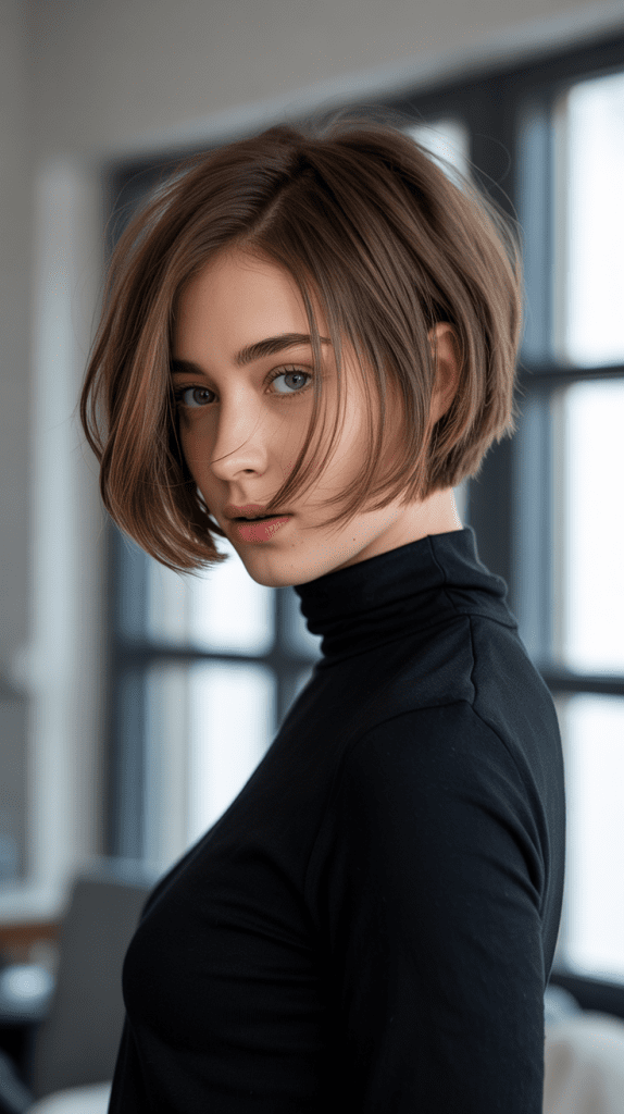 Layered French Bob with Face-Framing Layers