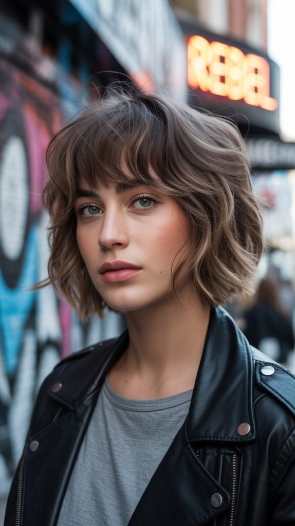 Shaggy Bob with Layered Texture