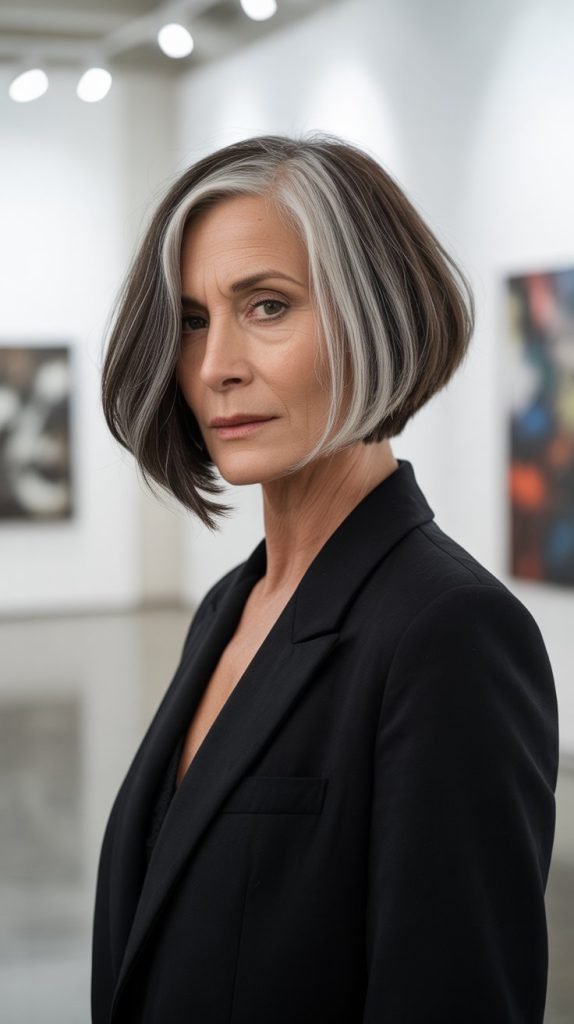 Asymmetrical Bob Back View