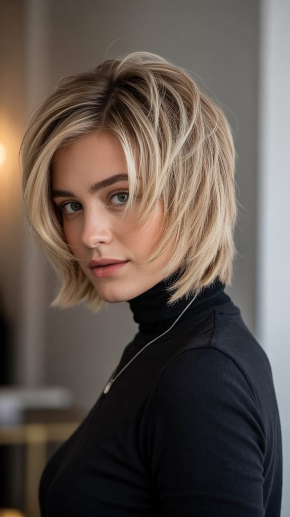 Stacked Layered French Bob