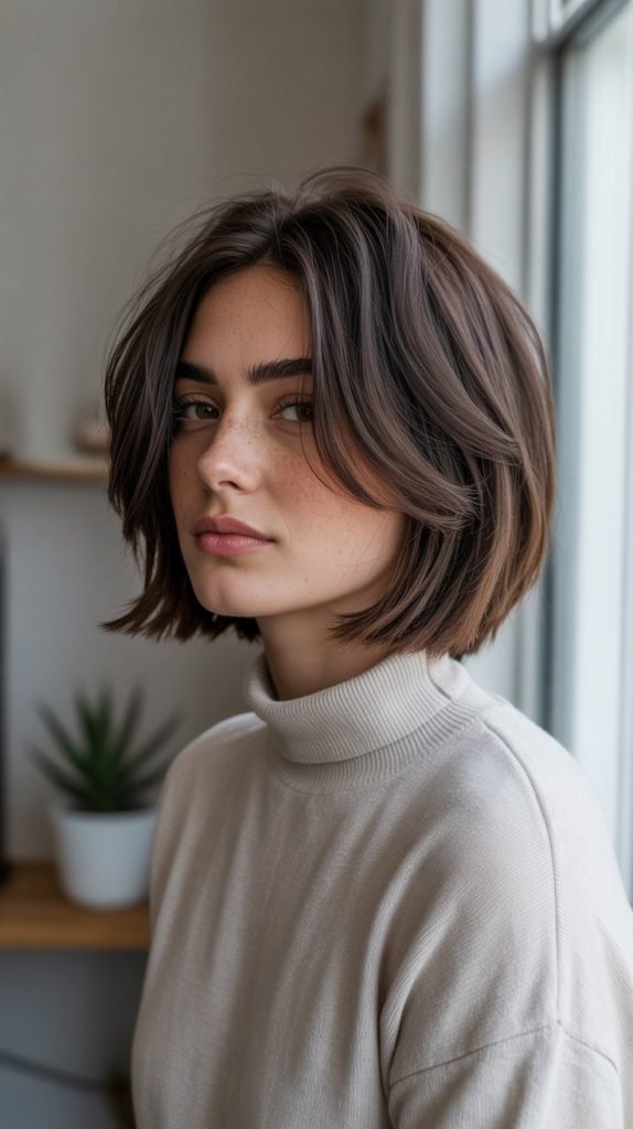 Textured Bob with Choppy Ends