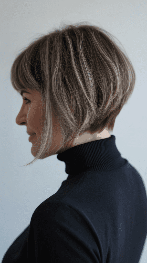 Inverted Bob with Fringe