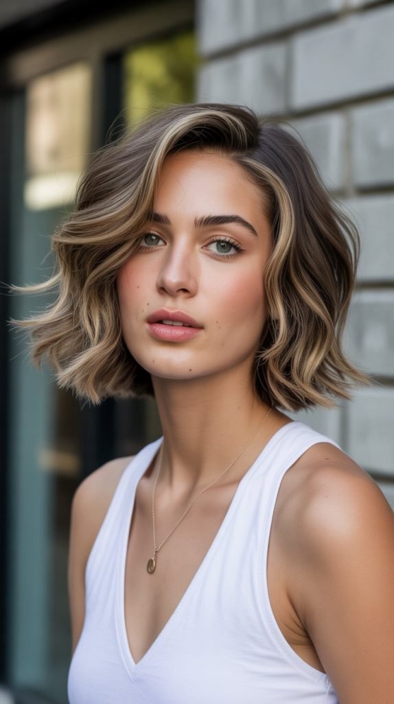 29. Textured Bob with Dry Shampoo Styling