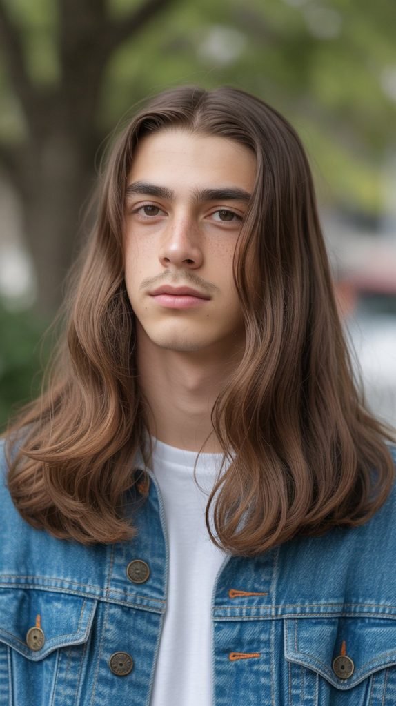 Long Straight Hair with Natural Waves