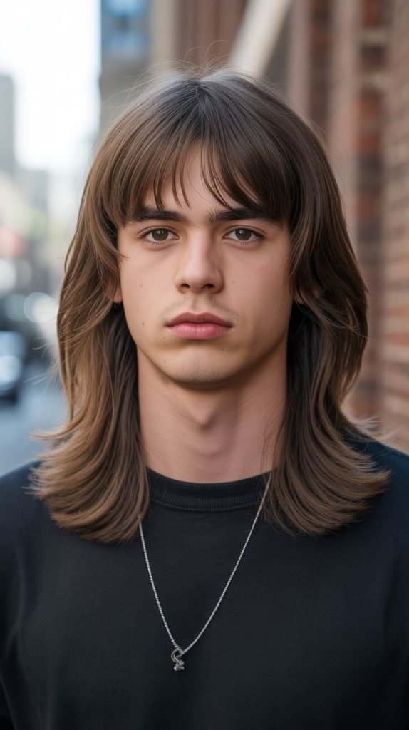 . Long Fringe with Layered Back