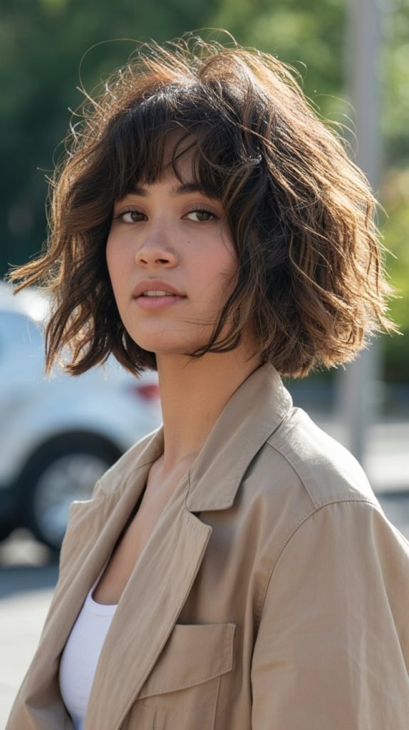 11. Tousled Chin Bob