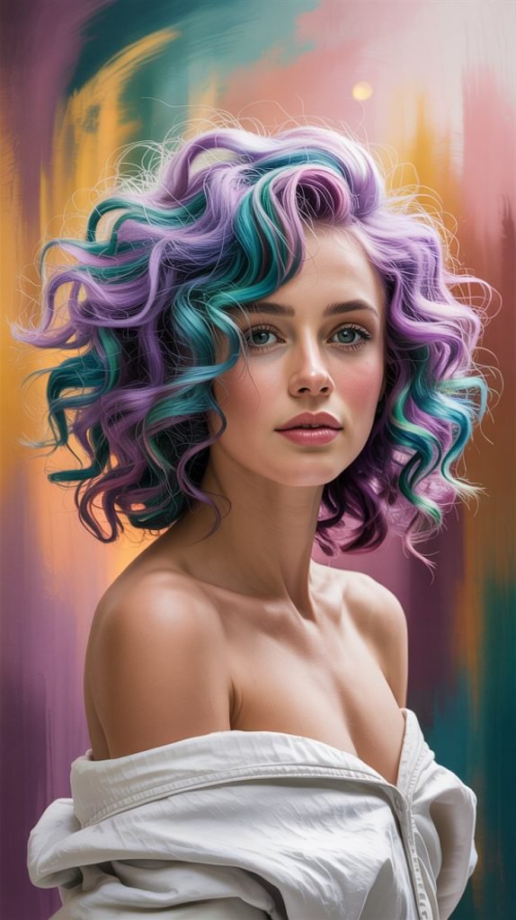 Curly Layers with Peek-a-Boo Highlights