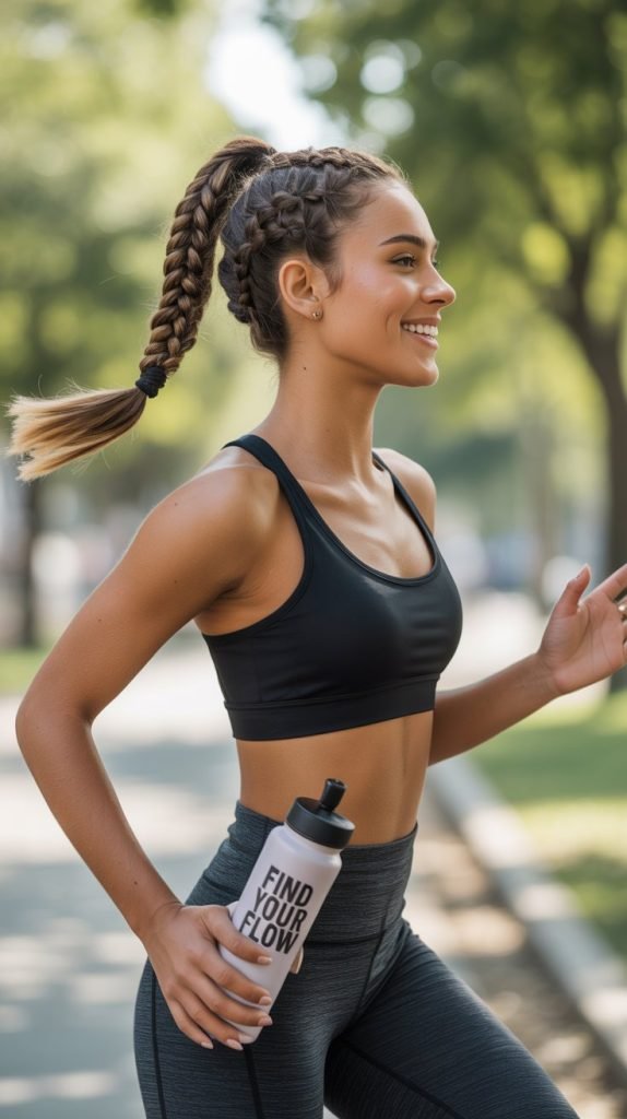 . Rope Braid Ponytail