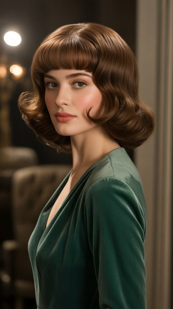 Bob with Curtain Bangs