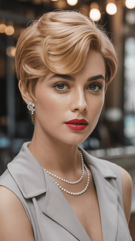 Vintage Hollywood Glamour Pixie