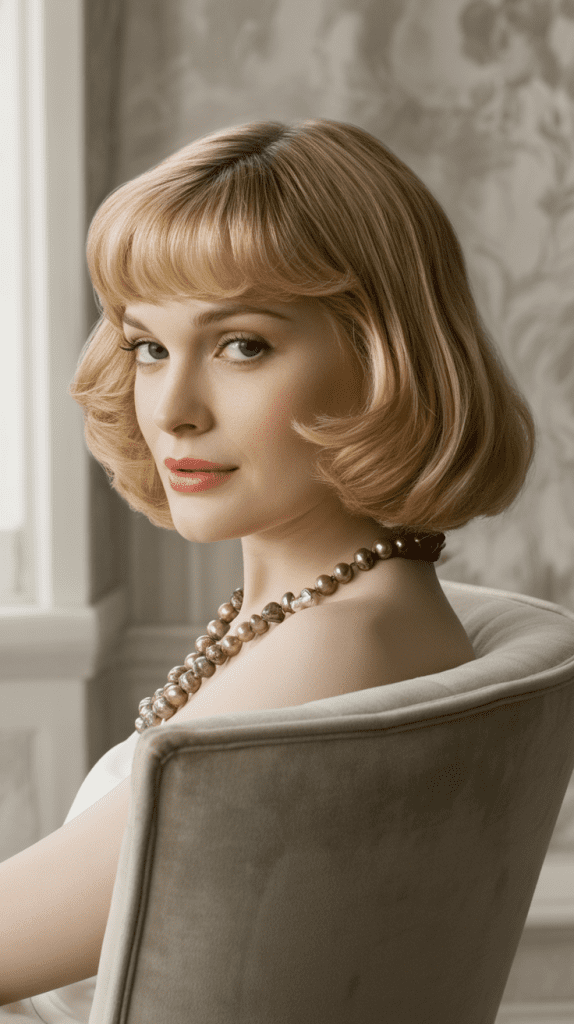 Shag Bob with Feathered Side Fringe