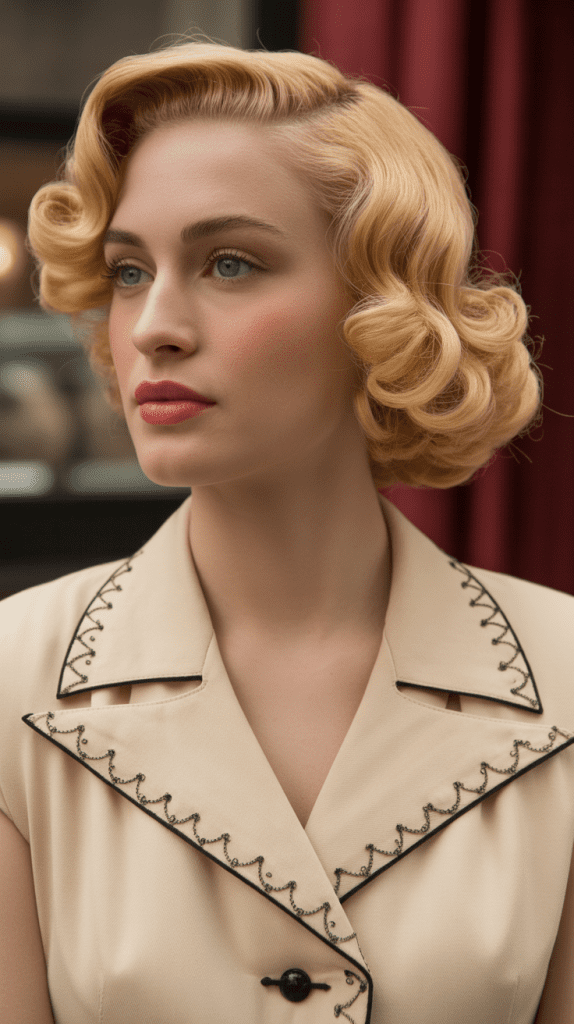 Vintage-Inspired Pin Curl Bob
