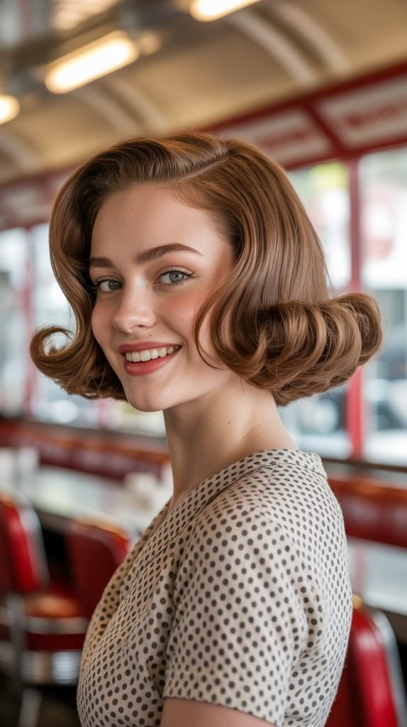 Ear-Length Bob with Flip-Out Ends