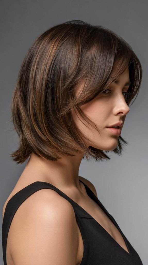 Layered Bob with Angled Front Pieces
