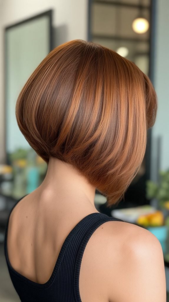 Inverted Bob with Stacked Back