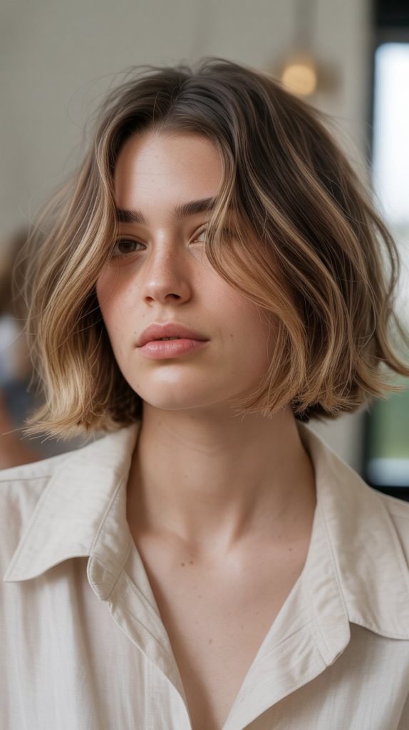 1. Classic Textured French Bob