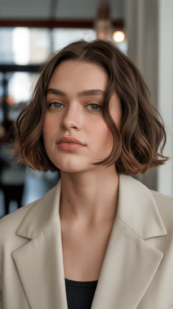 French Bob with Subtle Waves