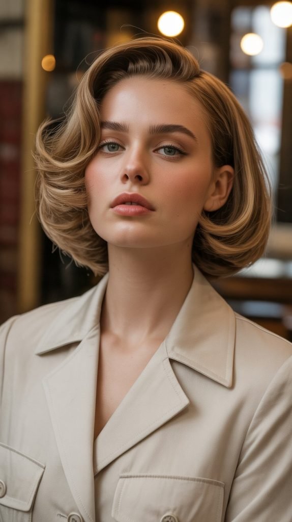 Layered Bob with Flip-Out Styling