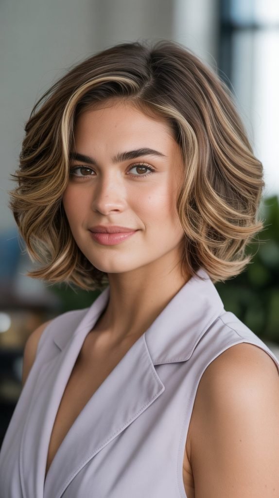 19. Layered Bob with Soft Waves